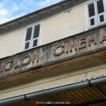 Enseigne du cinéma L'Aiglon à Corté